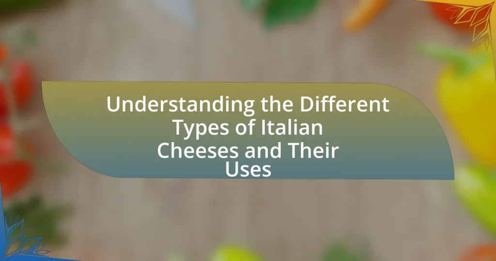 Understanding the Different Types of Italian Cheeses and Their Uses
