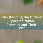 Understanding the Different Types of Italian Cheeses and Their Uses